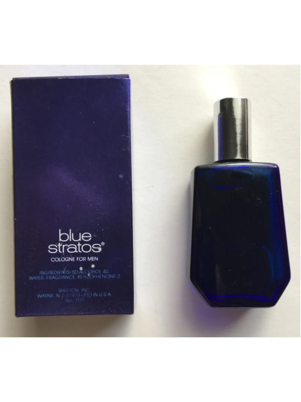Vintage Cologne Blue Stratos Original Formula Shulton Old Spice NOS